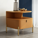 Trueliving Modern Orange Side Console Table With Single Drawer H 34" x W 36" x D 12"